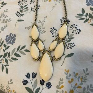 Premier Designs Ivory Teardrop Necklace
